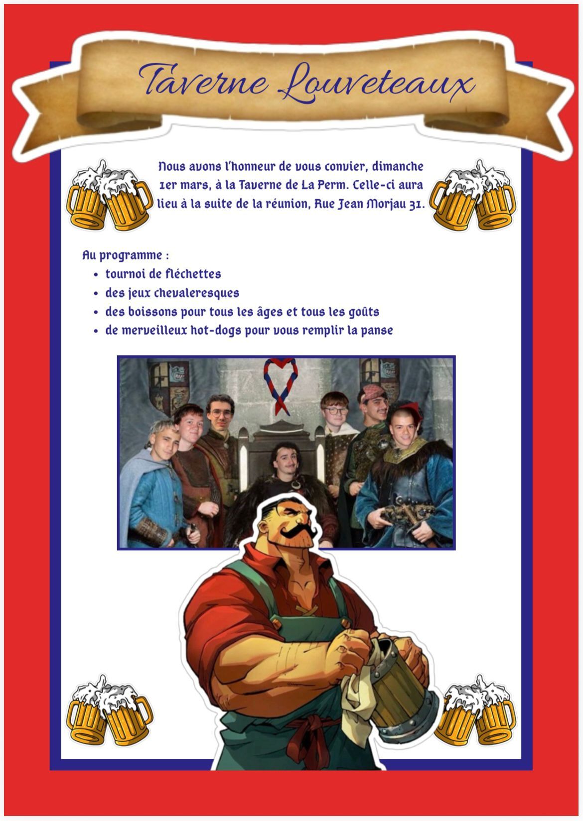 Le staff louveateaux vous invite à sa perm